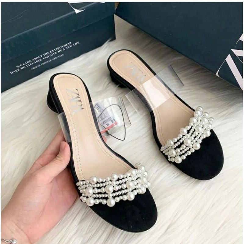 Zr-164 High heels Zara pearl original