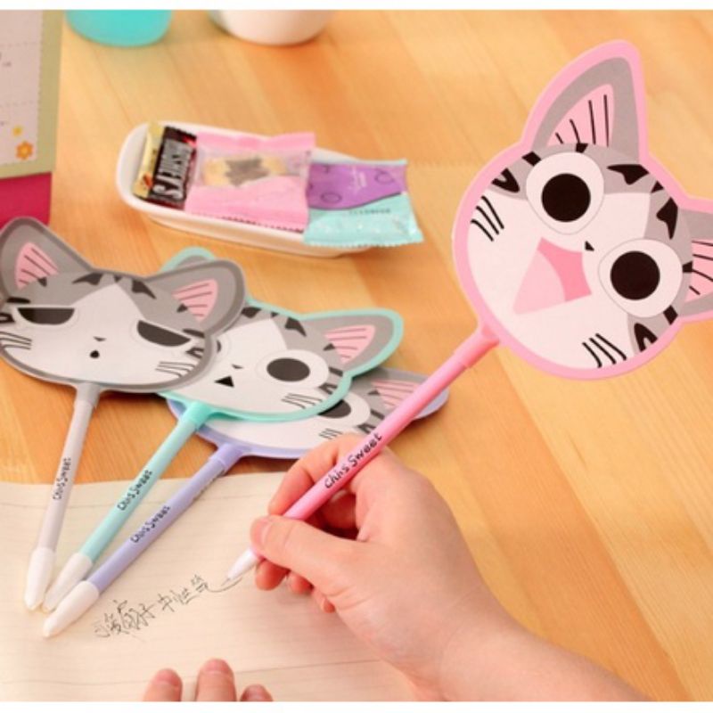 

Pulpen kucing, pulpen karakter kucing, pulpen unik, pulpen kuro chan, alat tulis unik, alat tulik aneh