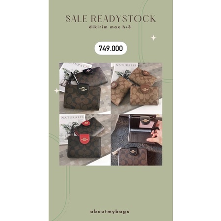 Coach Medium Wallet Signature