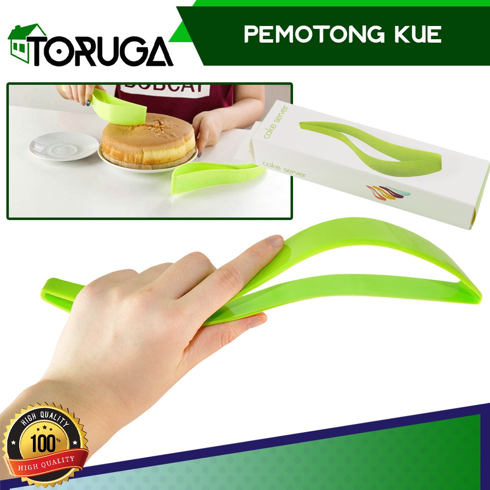 Alat Pemotong Kue Tart Bolu Ulang Tahun Cepat Praktis Cake Slicer Pisau Kue Cake Knife