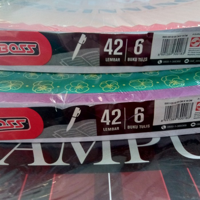 

Jualan Buku Tulis Big Boss 42 Lembar (1Pak Isi 6 Buku) Promo
