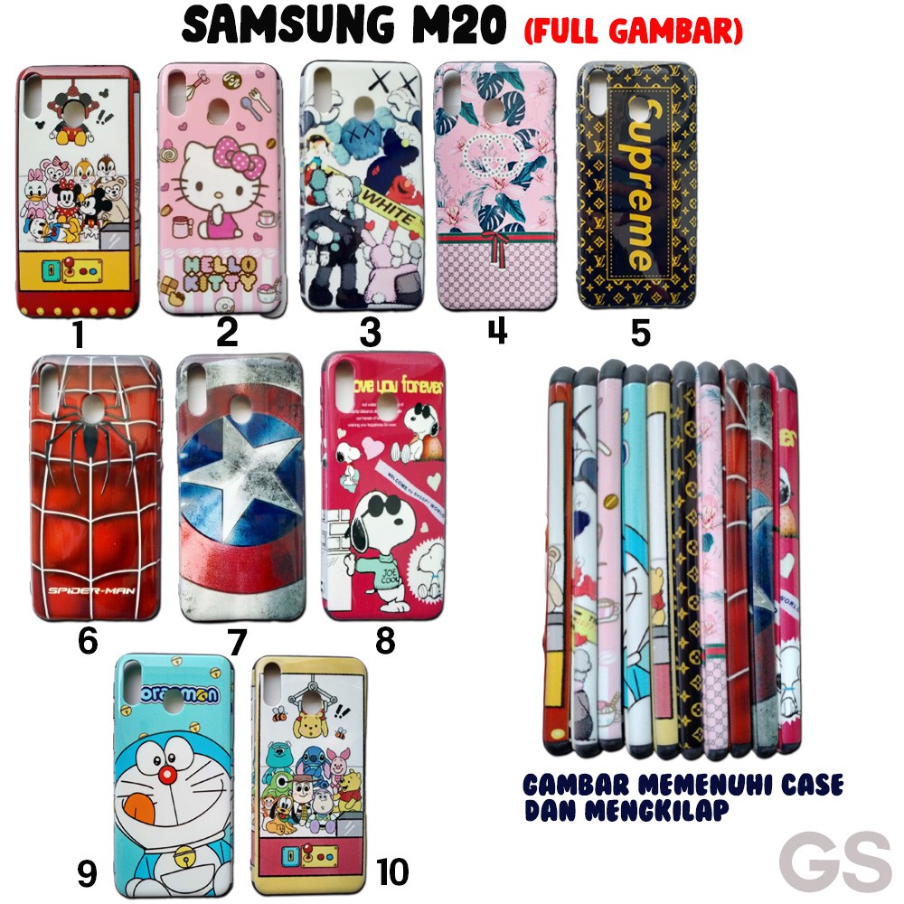 Casing SAMSUNG M20  Motif fuze karakter  model cowok full Gambar Timbul