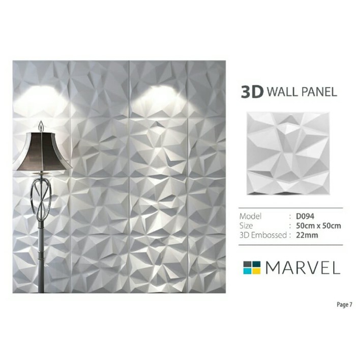 Wallpaper Dinding 3D Wall Panel Dinding PVC Motif Bintang Kotak Embossed