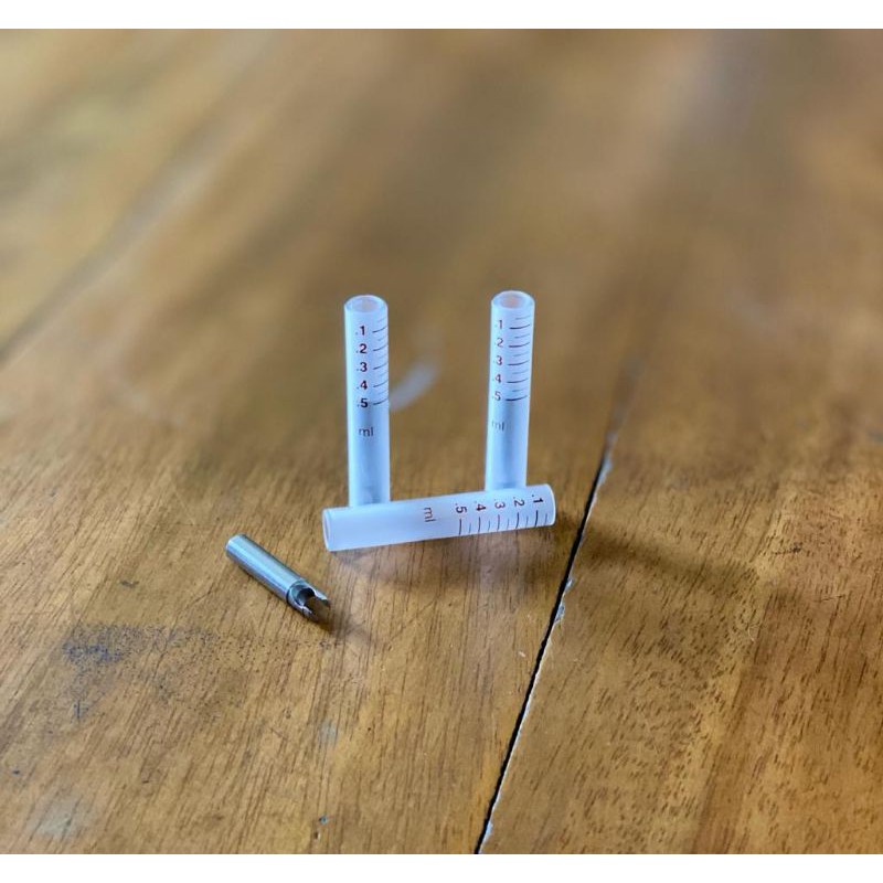 Tabung kaca socorex 0,5ml + piston