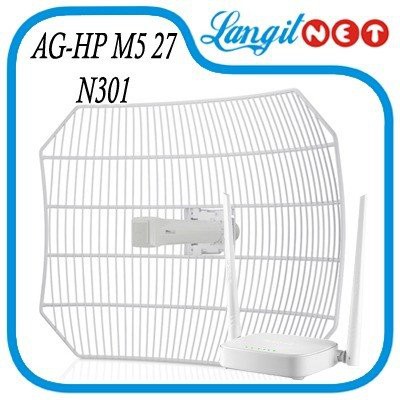 Super Murah AIRGRID M5 HP 17X24 27DBI 5 8GHZ 350MW dan TENDA WIRELESS ROUTER N301