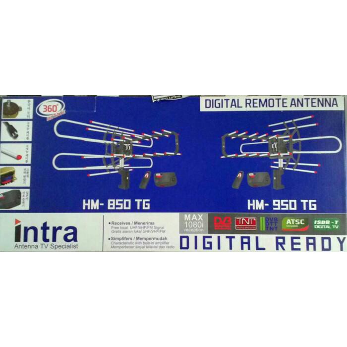 TERBAIK ANTENA TV LUAR REMOT BOSTER LCD LED PLASMA ROTATE 360