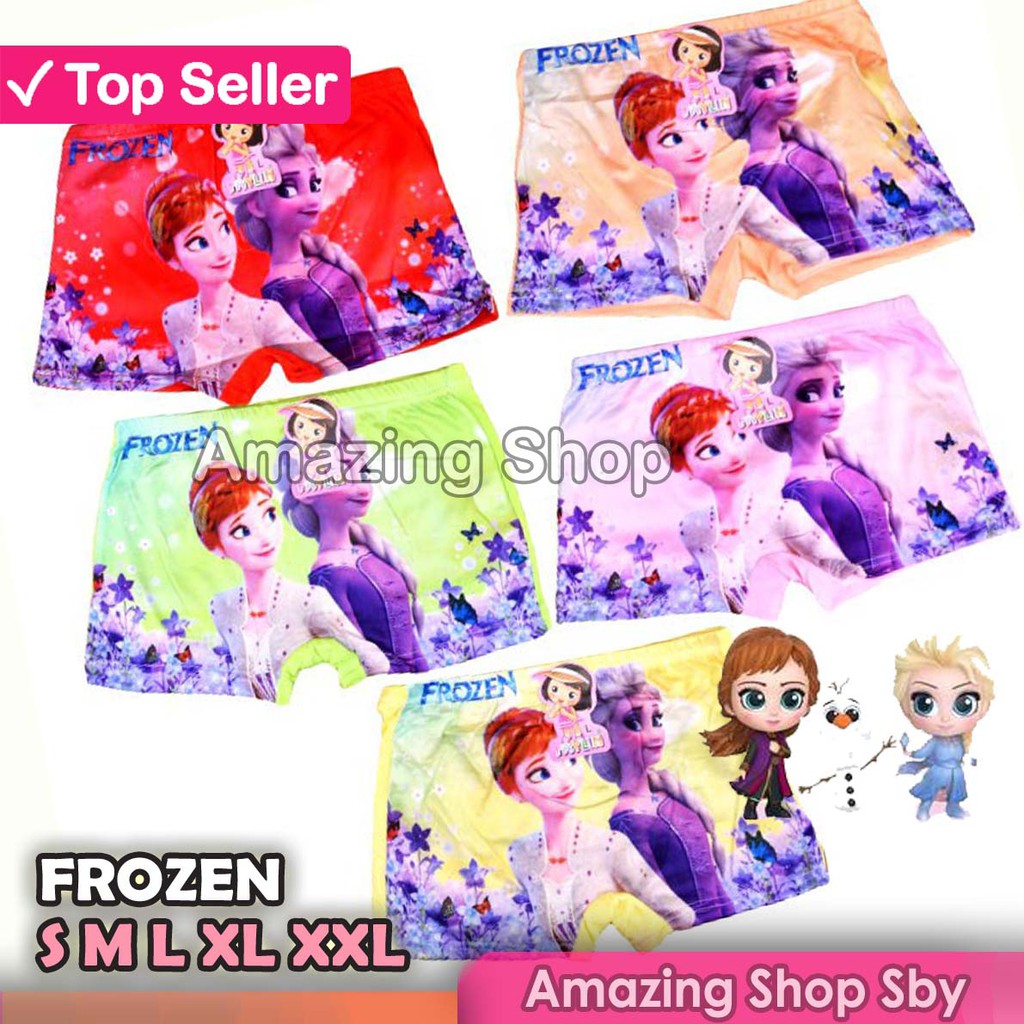 1 Lusin / 12 Pcs CD Boxer Girl Celana Boxer Anak Cewek Perempuan Import Murah