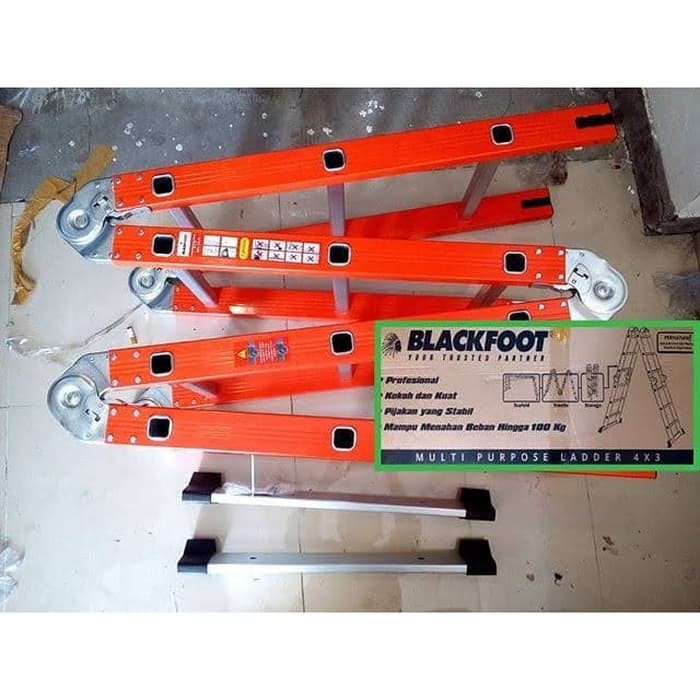 BLACKFOOT Tangga Multi 3.47 M - Tangga Lipat Multifungsi Alumunium