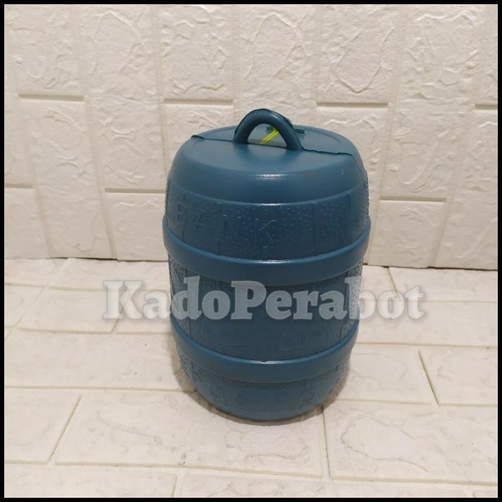 

Celengan Tong Plastik Besar - Celengan Plastik Gentong - Celengan Anak - Biru