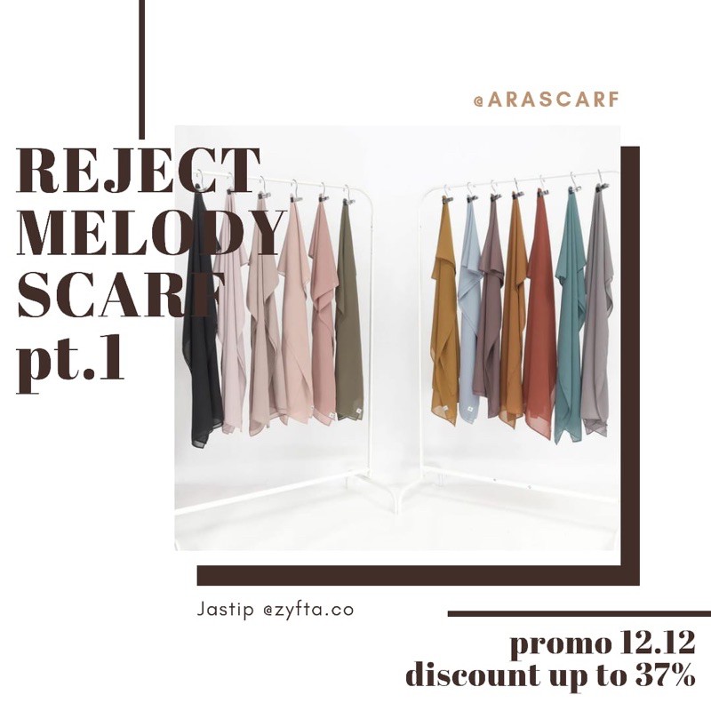 [REJECT SALE] MELODY SCARF BY ARASCARF