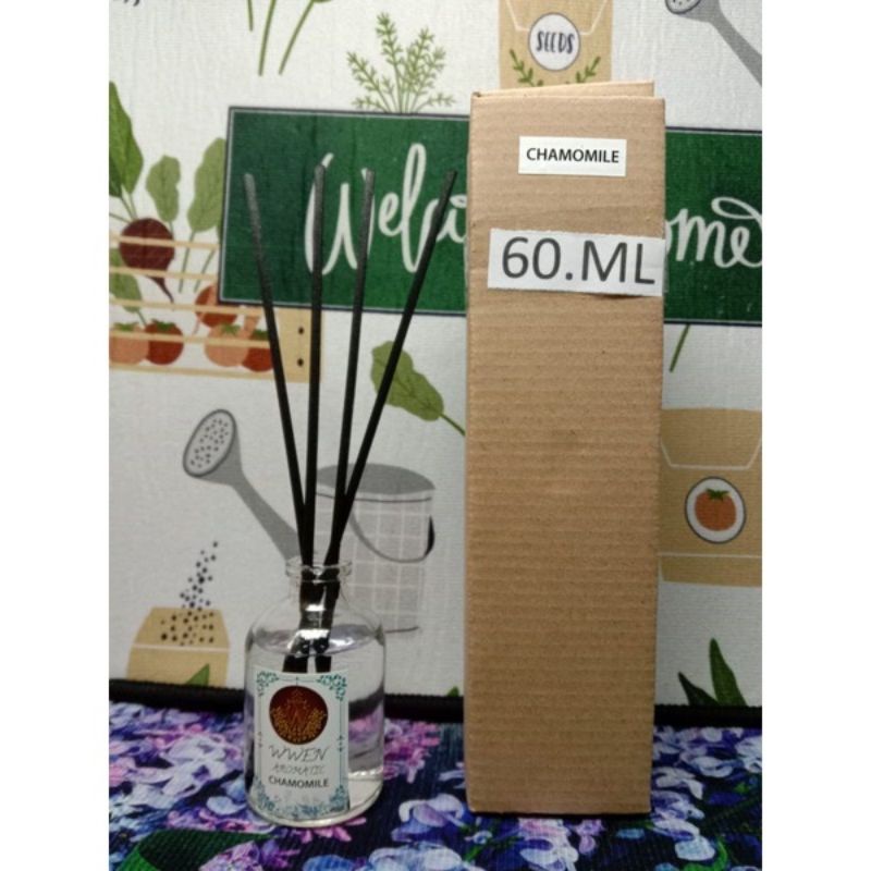 Reed Diffuser Aroma Terapi Pengharum Ruangan Essential oil Aromatherapy Replenisher Bunga Difuser-ARM 60 - CHAMOMILE