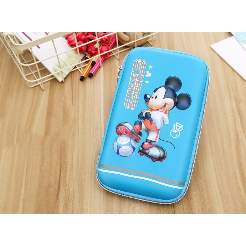 Ready STOCK Baru Disney 3D Tahan Air Kapasitas Besar EVA pen case