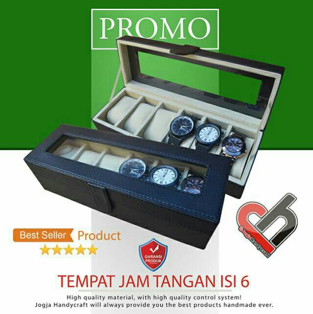 KOTAK TEMPAT JAM TANGAN ISI 6 / WATCH BOX