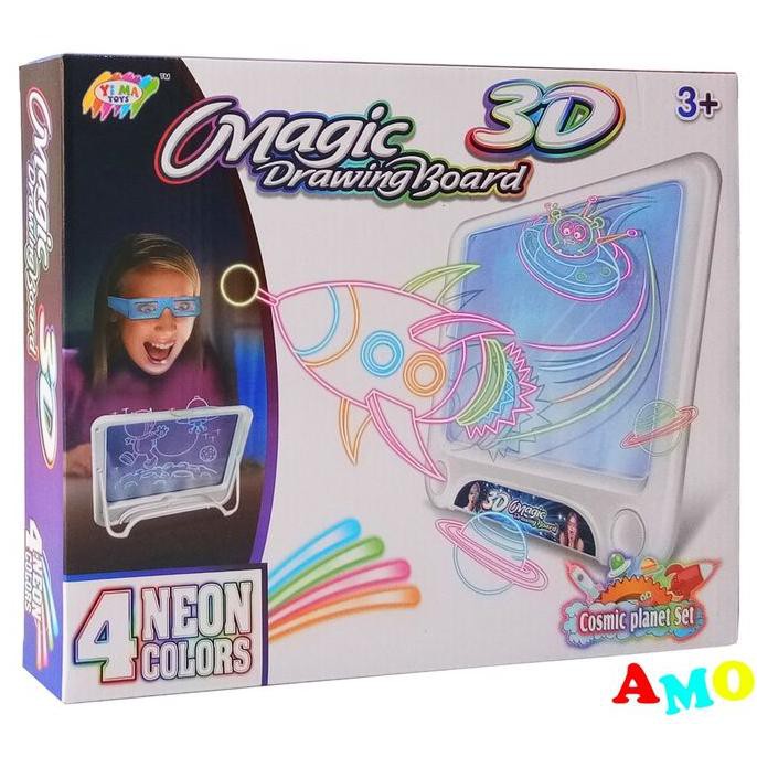 

Magic Drawing Board 3D Ym159 Mainan Papan Tulis Gambar Edukasi