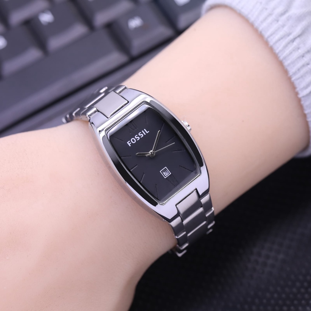 Grosiran Jam Tangan Wanita 9026TL Analog Strap Stainless Steel Free Box Jam Tangan dan Baterai Cadangan