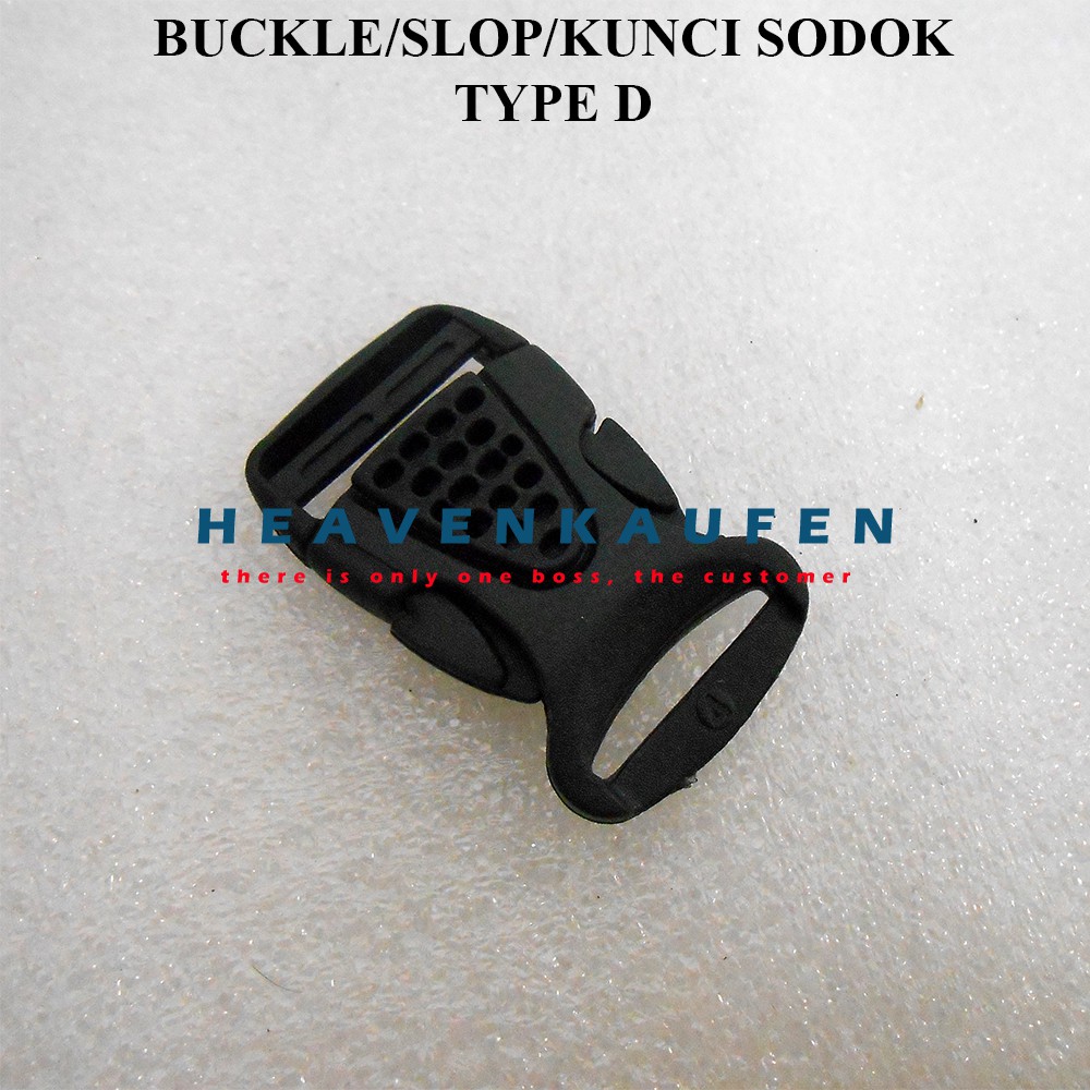 Buckle / Kunci Sodok / Slop 2 cm Plastik Murah Type D