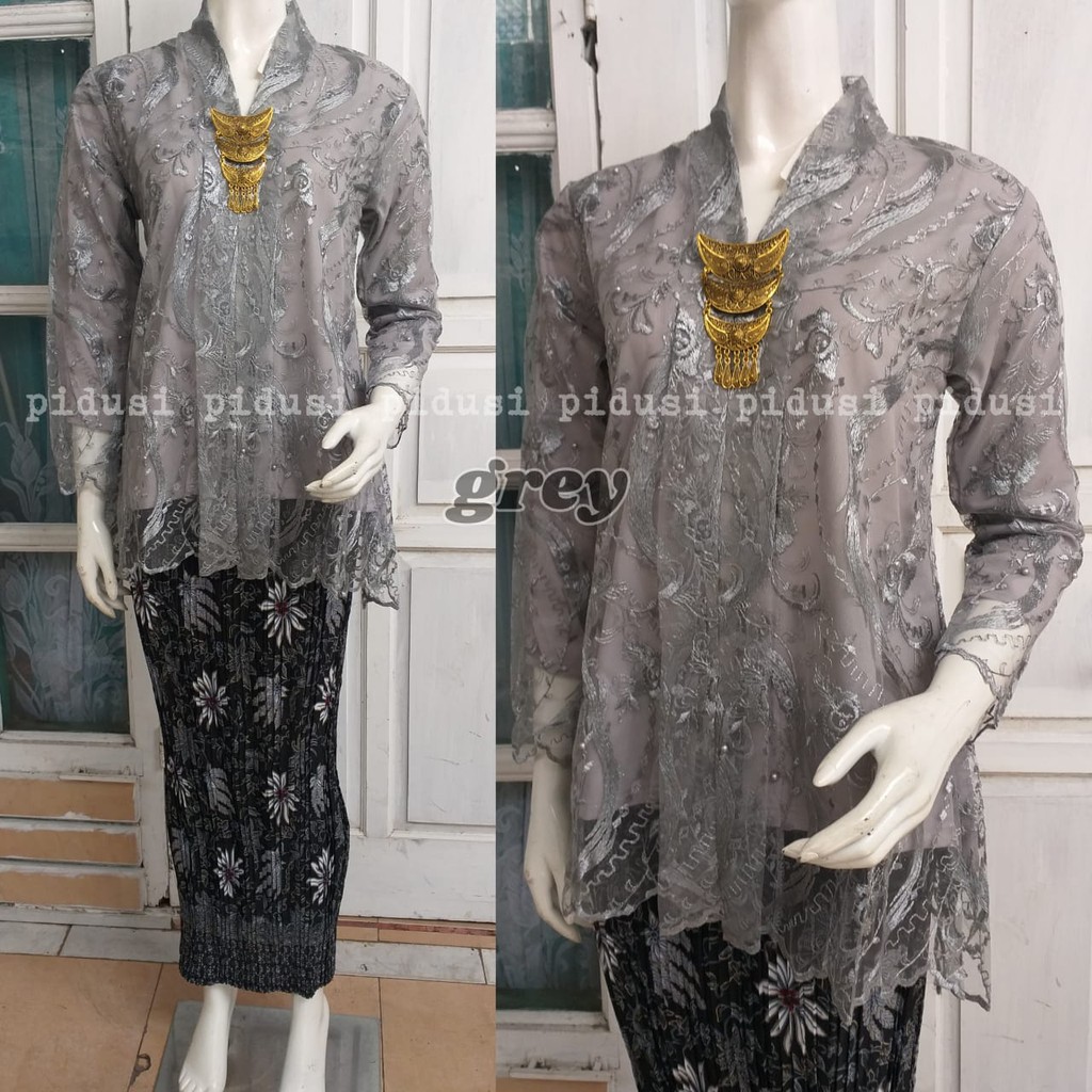 SET KEBAYA FLOY TULLE MUTIARA BORDIR / STELAN KEBAYA PESTA / KEBAYA PESTA / KEBAYA ANAK MUDA