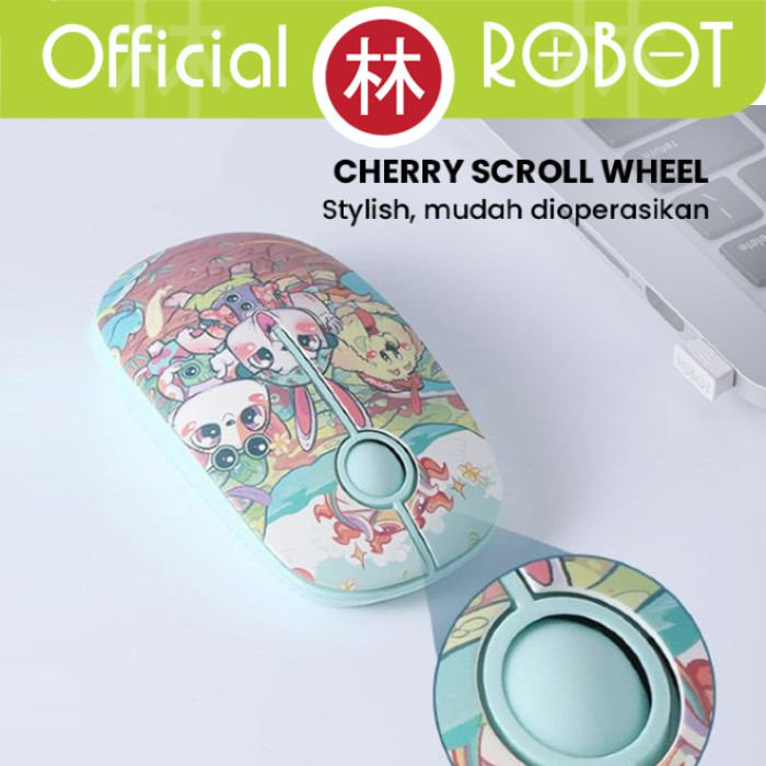 Robot M330 Wireless Mouse Silent Key Cherry Scroll Safari Version