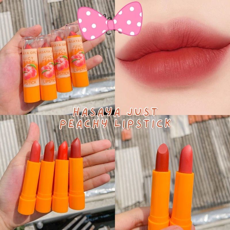 ( ECER ) HASAYA GIRL LIPSTICK PEACH