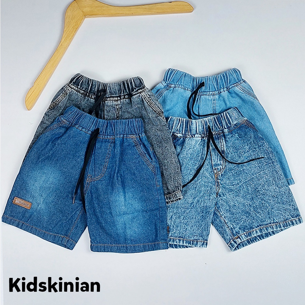 Celana Jeans Anak Pendek Denim Junior Balita Short Pant Clana Jean Laki Perempuan Cowok Cewek Usia Umur 1 2 3 4 5 6 7 8 Tahun