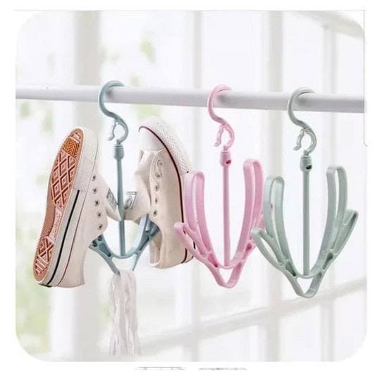 TGM - Gantungan Jemuran Sepatu Sandal Hanger Pengering Shoes Kaos Kaki Tas Slop Alat Gantung Sendal Kaus