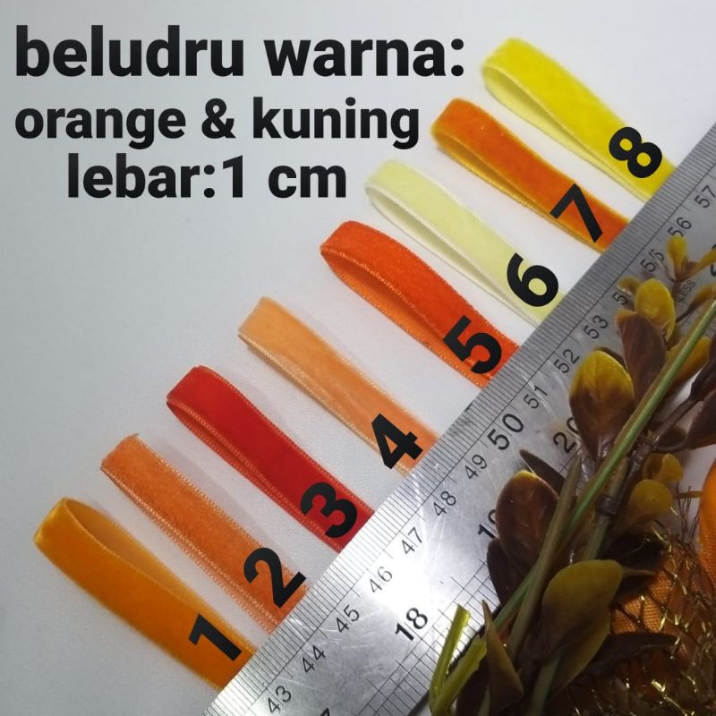 

PER PICS 15 METER PITA BLUDRU LEBAR 1CM VARIAN WARNA ORANGE DAN KUNING