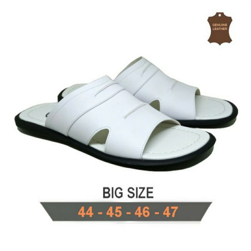 Make. Sandal BIG SiZE 44 45 46 47 / Sendal JUMBO UKURAN Besar Luar Negri Kulit Putih / Best seller