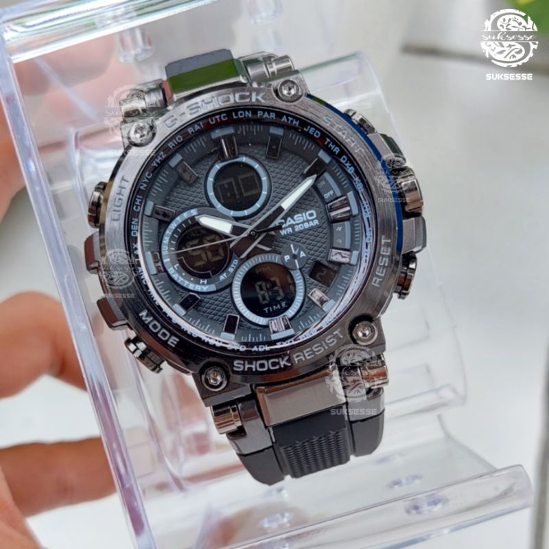 CASIO G-SHOCK MTG-B1000 DUALTIME DIGITAL ANALOG / JAM TANGAN PRIA CASIO G-SHOCK MTG-B1000 RANTAI STA