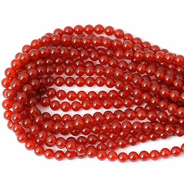 Manik Bahan craft Batu Agate Red Manau merah 4-10mm