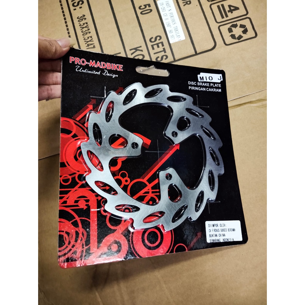 Piringan cakram standar depan mio j-mio m3- soul Gt-fino-x ride dll piringan cakram standar PRO MADBIKE STANDAR MIO J