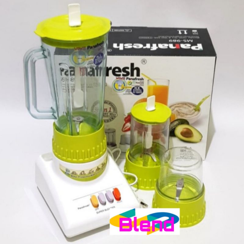 Panafresh Blender 3 in 1 -989- Gelas MIKA Gilingan Bumbu Kering-Basah