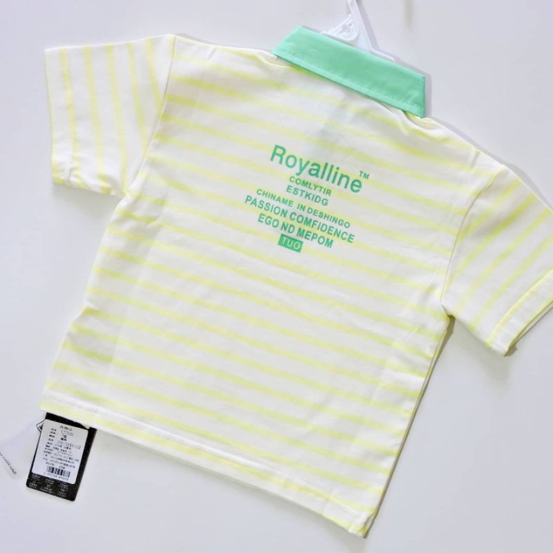 KAOS ANAK WANGKI ROYAL STRIPES IMPORT PREMIUM BOY/LAKILAKI/COWOK SUPER LEMBUT SALUR KERAH KEREN