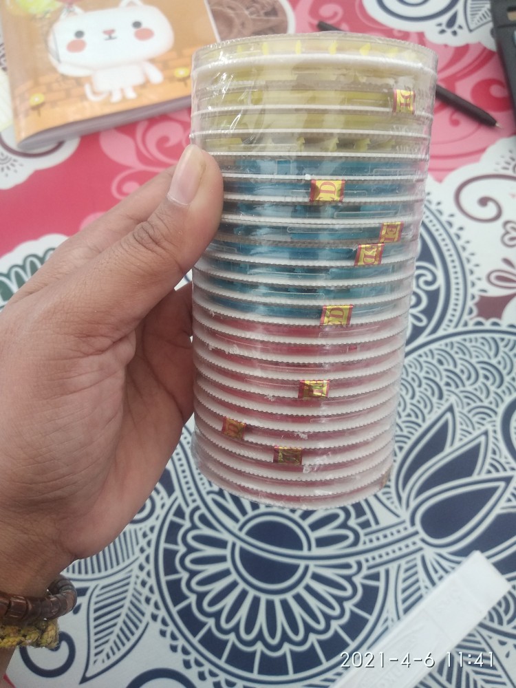 Jarum Piring Warna 1 Pak Isi 24 Pcs