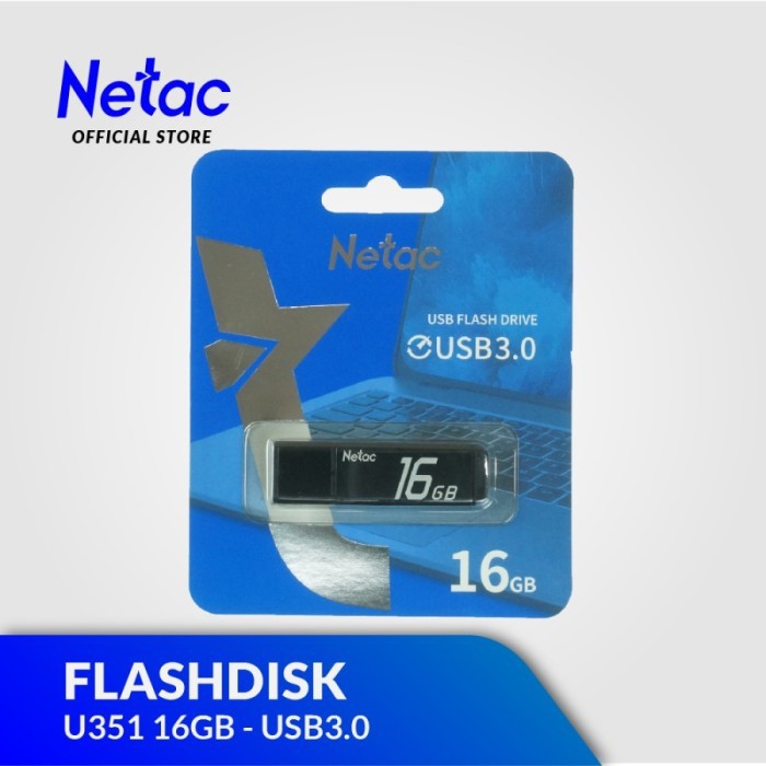 Netac Flashdisk U351 16GB USB 3.0 Original