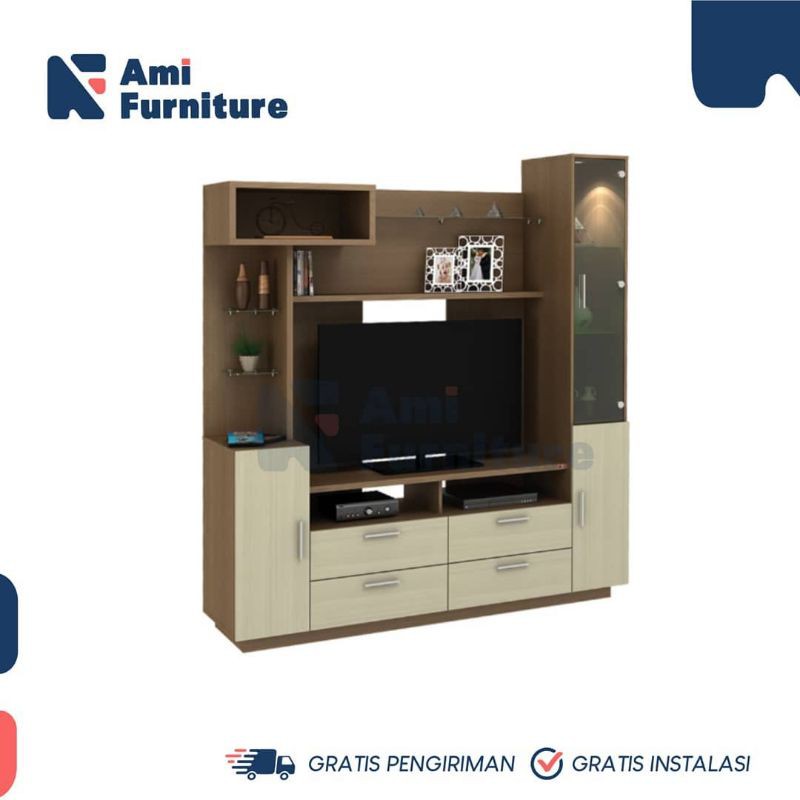 Wall Unit/Rak Tv/lemari hias tv seri NEXA WU 182 merk ACTIV