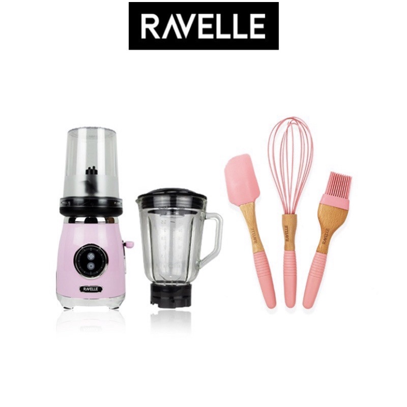 Ravelle Retro Blender Plus Chopper - Vintage Chopper Blender - BUNDLING BAKING TOOLS SET