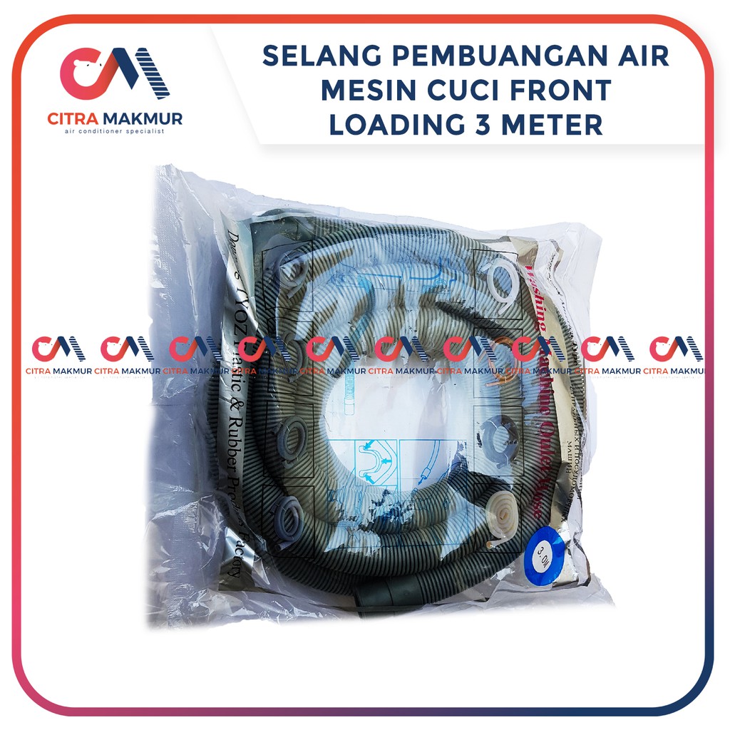 Selang pembuangan air 3 meter mesin cuci 1 tabung otomatis front loading outlet Drain hose