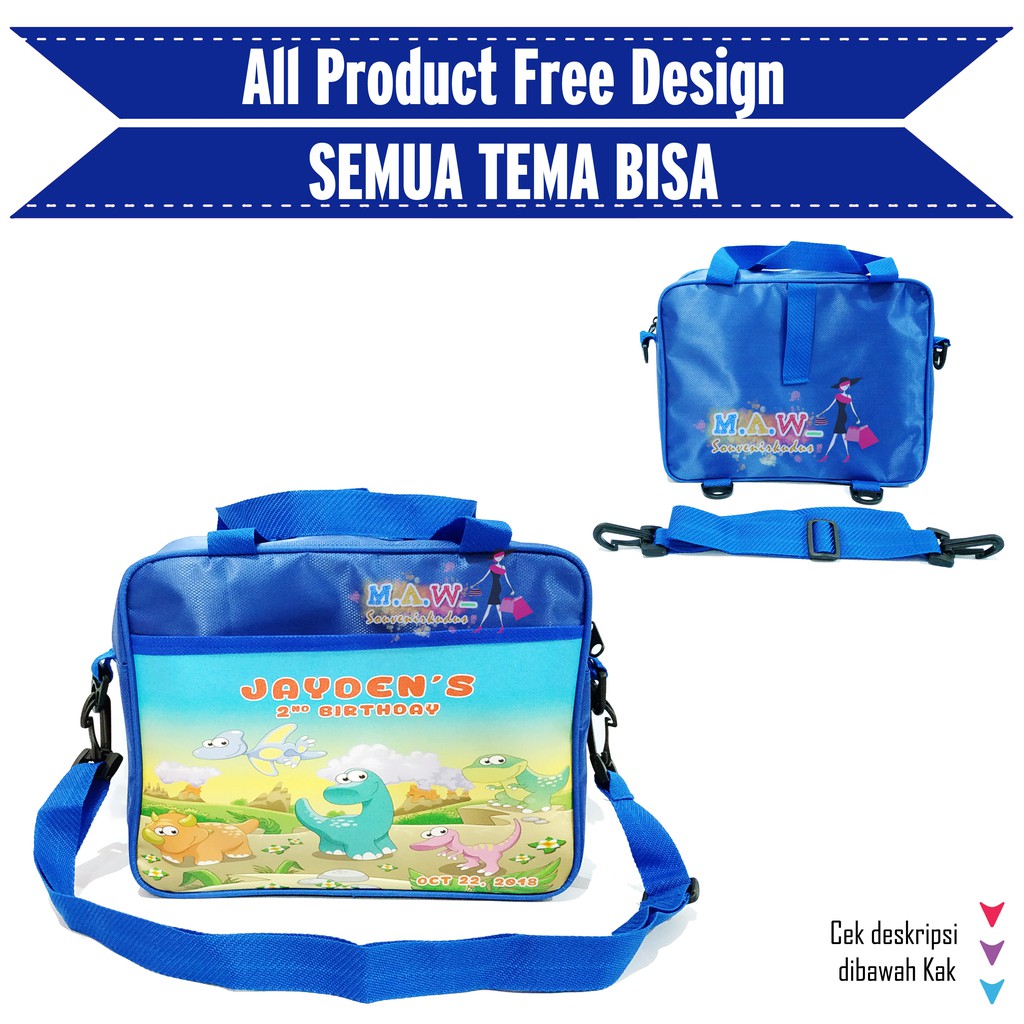

TAS SOUVENIR ULANG TAHUN / Tas kantong 3 in 1 / tas bekal / tas souvenir / tas ultah / Goodie Bag