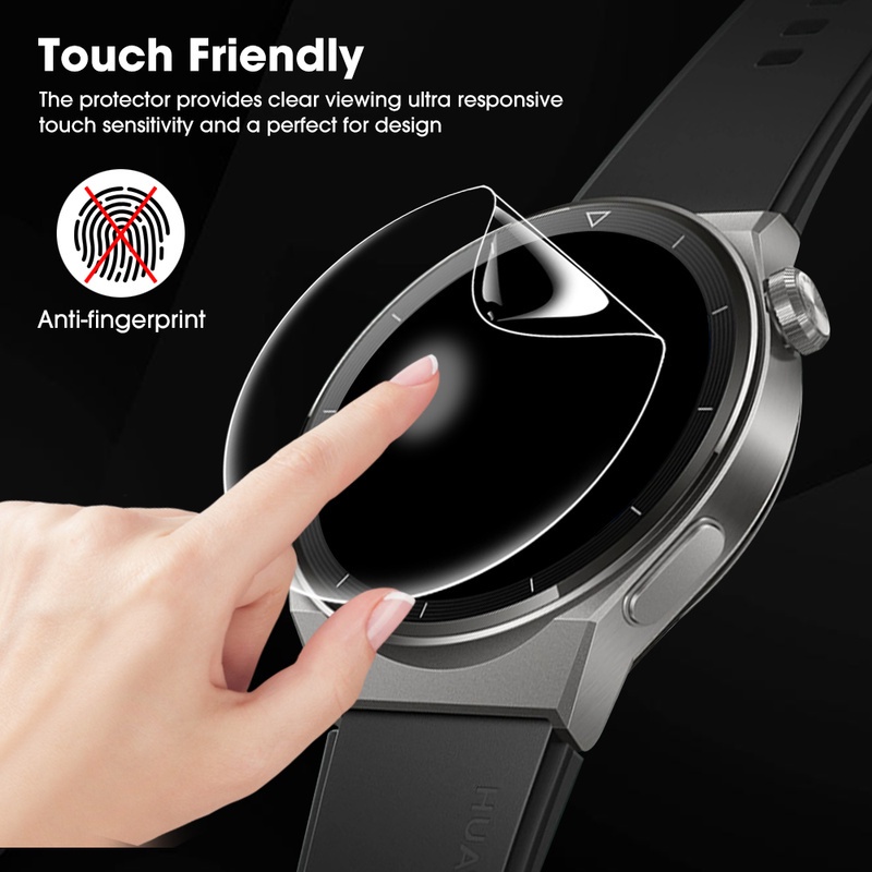 Film Hydrogel Pelindung Layar Depan Smartwatch Huawei GT3 Pro Full Cover HD Anti Jatuh / Gores