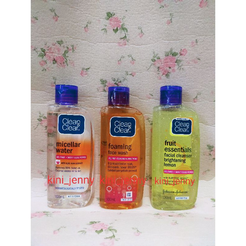 CLEAN AND CLEAR FOAMING WASH MICELLAR WATER