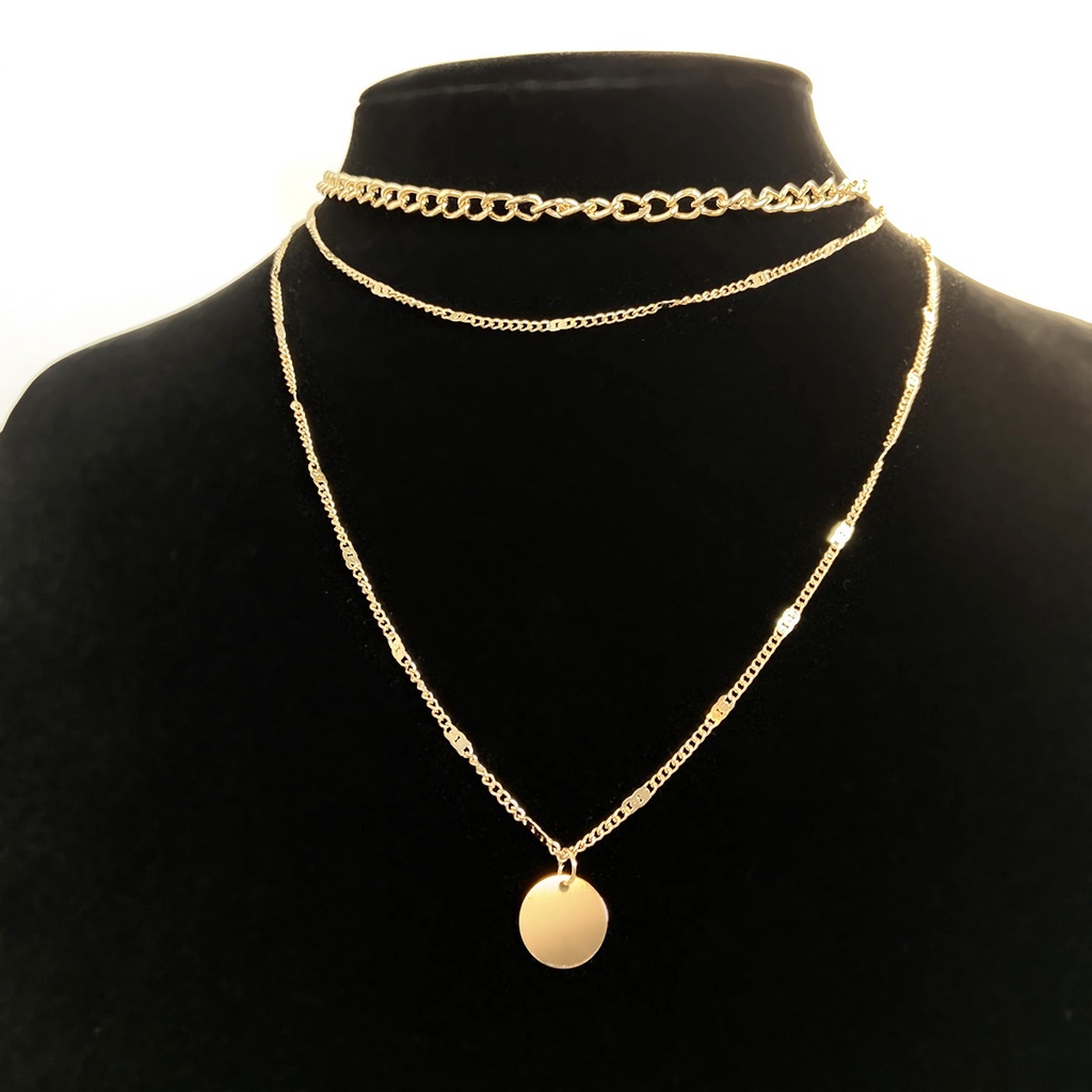 Vintage Necklace on Neck Gold Chain Women's Jewelry Layered Accessories for Girls Clothing Aesthetic Gifts Fashion Pendant
