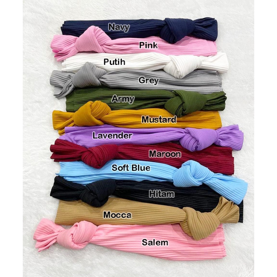 PREMIUM pashmina plisket full (tanpa lipatan tengah) hijab havana muslimah-3