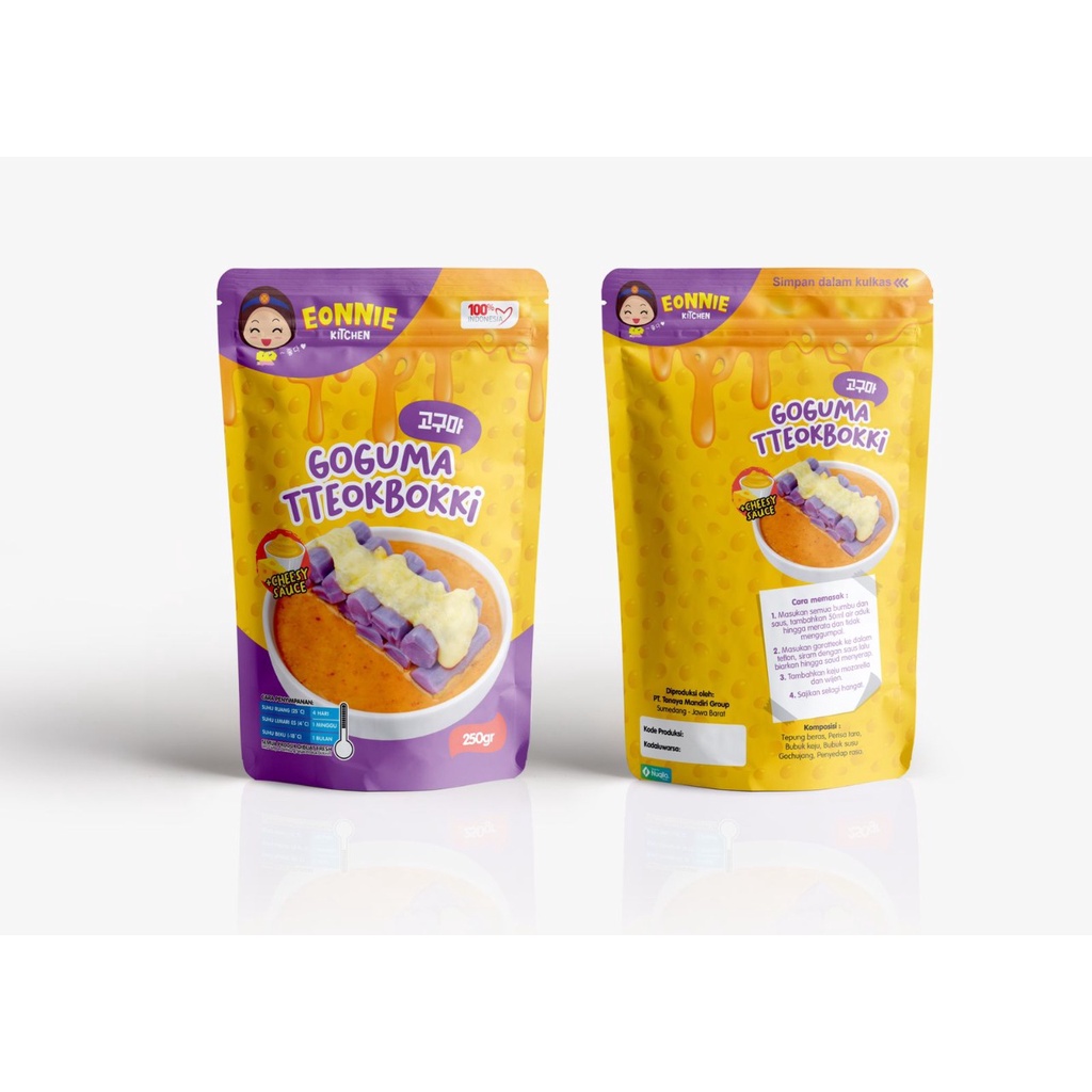 

GOGUMA TTEOKBOKKI TTEOKBOKKI RASA UBI MAKANAN KOREA HALAL FROZEN