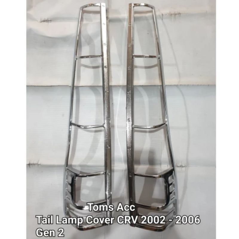 Tail Lamp Cover CRV 2002 2004 Gen 2 Garnish Lampu Belakang Krom Merk Wellstar Taiwan Asli