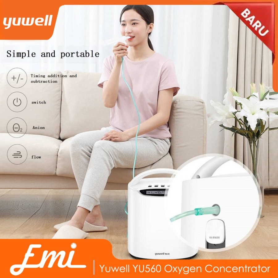 READY STOCK !! Yuwell Yu300 / YU500 Oxygen Concentrator Homecare Mesin Generator Oksigen