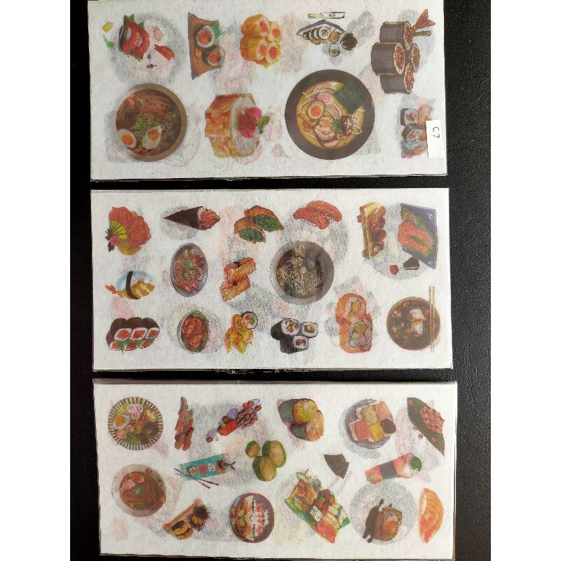 

stiker lembar makanan korea