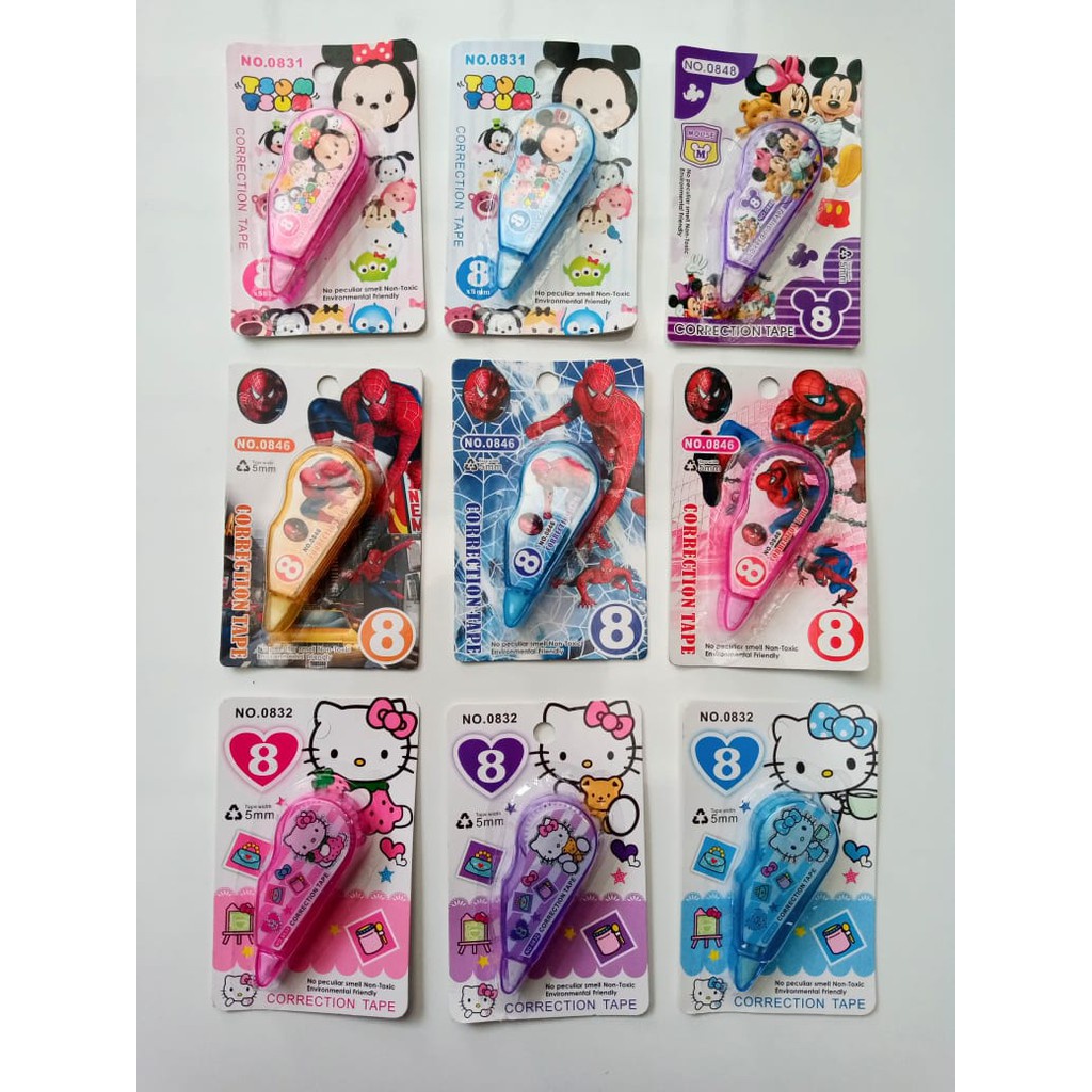 

CORRECTION TAPE / STIPO KERTAS FANCY KECIL 8M