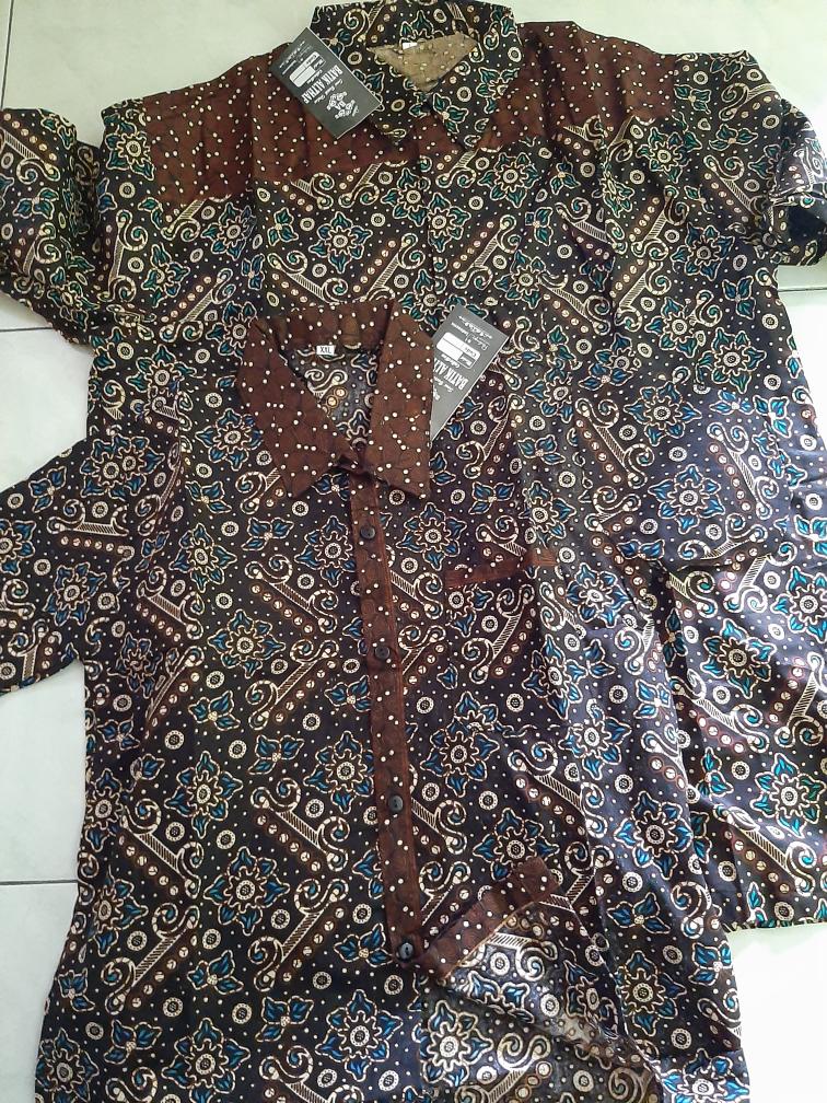 Batik Couple Anak Cowok Cewek Baju Batik Anak Pria Wanita Murah Batik Pekalongan Hem Anak Grosir