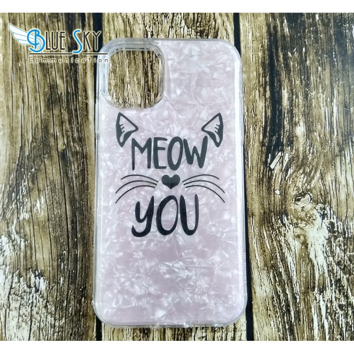 CASING MEOW SOFTCASE HARDCASE ANTICRACK BENING MOTIF IPHONE 11 LUCU