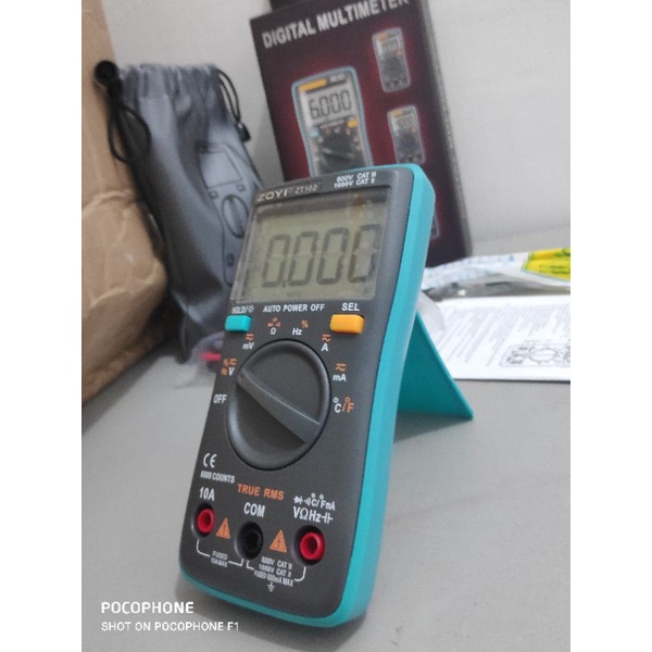 multimeter ZT102 6000 Counts with temperature AvoMeter ZT 102 alat Service alat Cek tegangan cek ampere tes elektronik